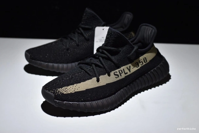 BY9611 Black Yeezy Green V2 350 Boost Core Adidas 0809